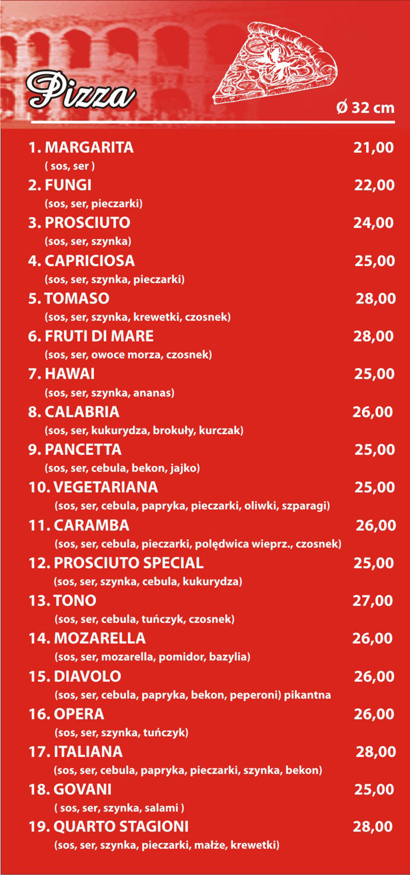 Pizzeria Verona Barlinek - tel. 95 746 08 19